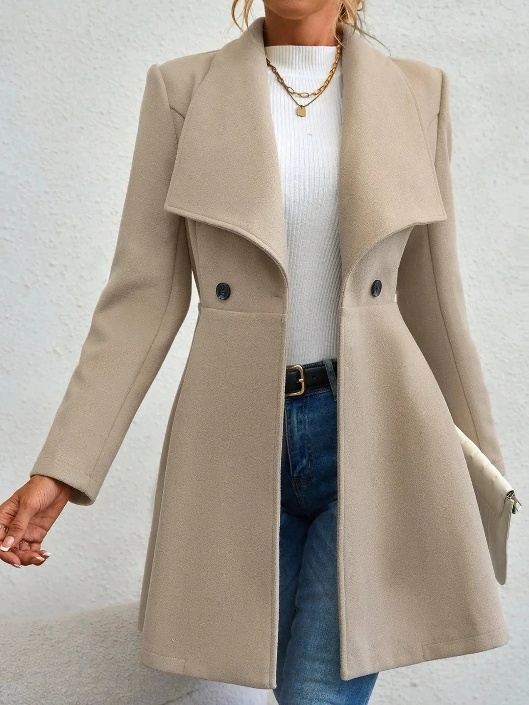Evelyn™ | Elegant Winter Wool Coat