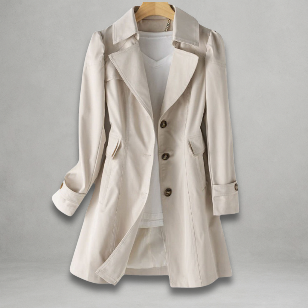 Daniela | Stylish Longline Button-Down Coat