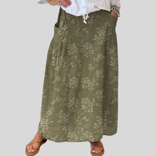 The MeadowWisp Linen Pocket Skirt