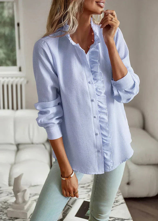 Marissa | Stylish Ruffle Front Blouse