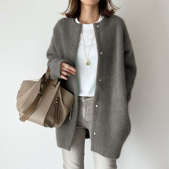 The “Camille Silhouette” Layering Cardigan