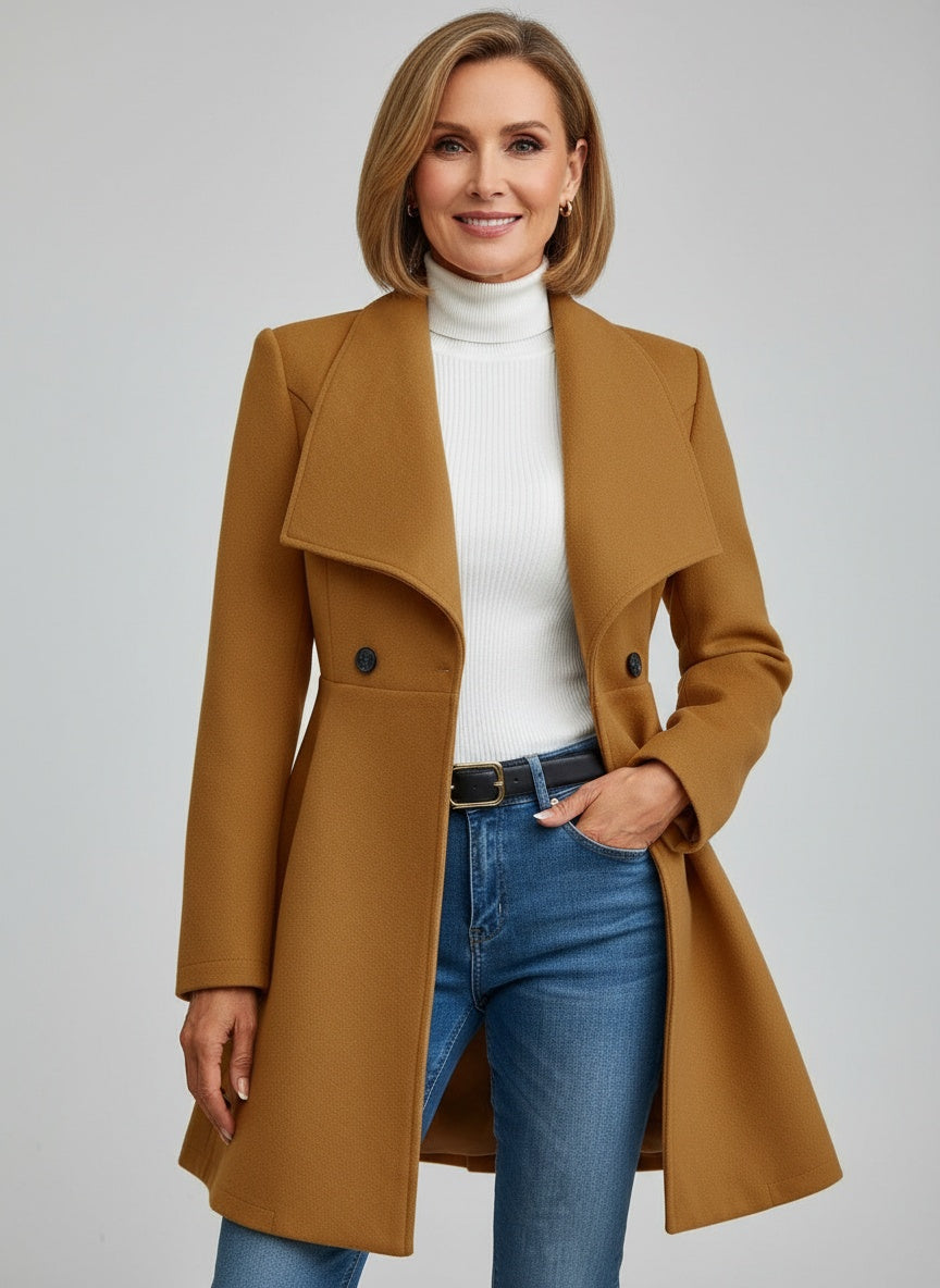 Evelyn™ | Elegant Winter Wool Coat