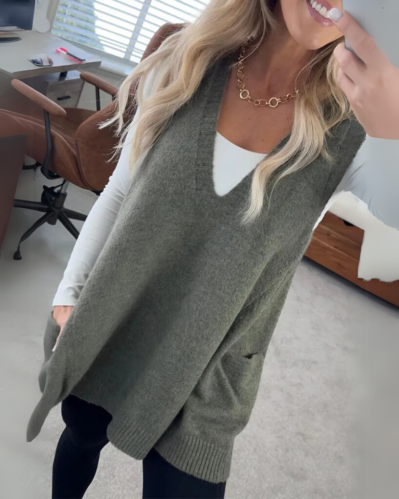 The Layer Luxe Cozy Knit Vest