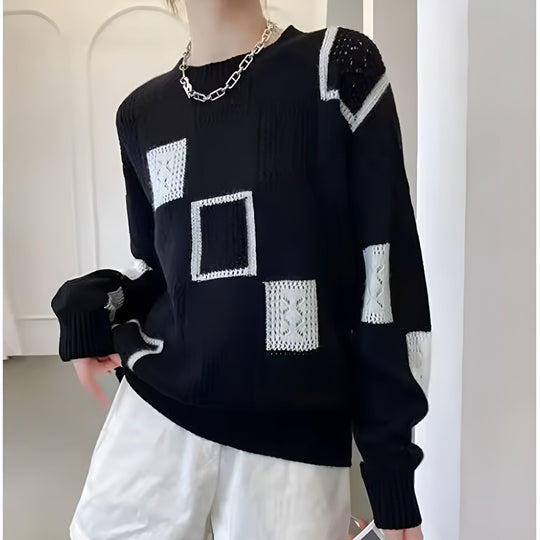 LIZ™ | Modern Soft Patchwork Jumper
