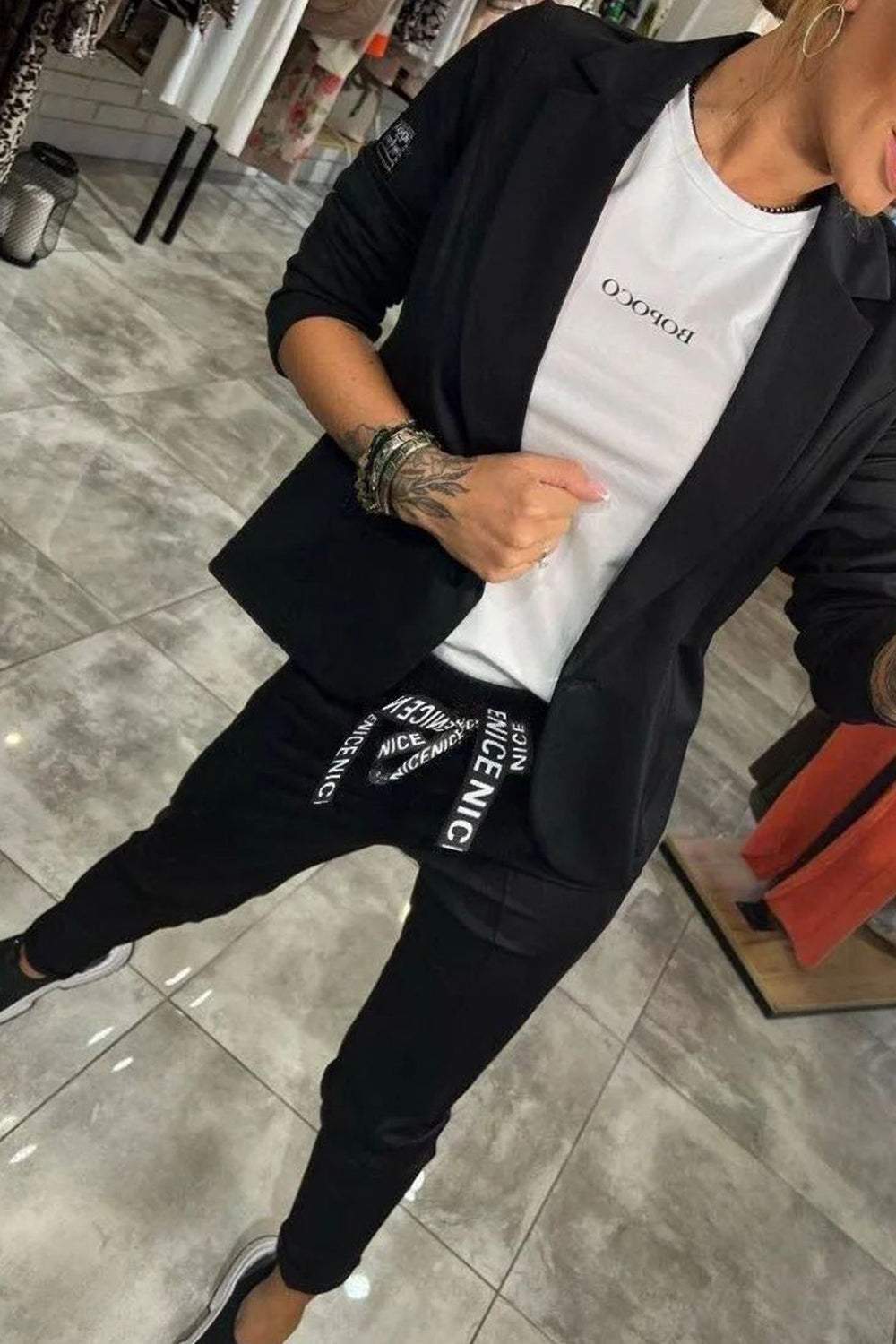 Fenna | Relaxed Solid Color Two-Piece Set for Women