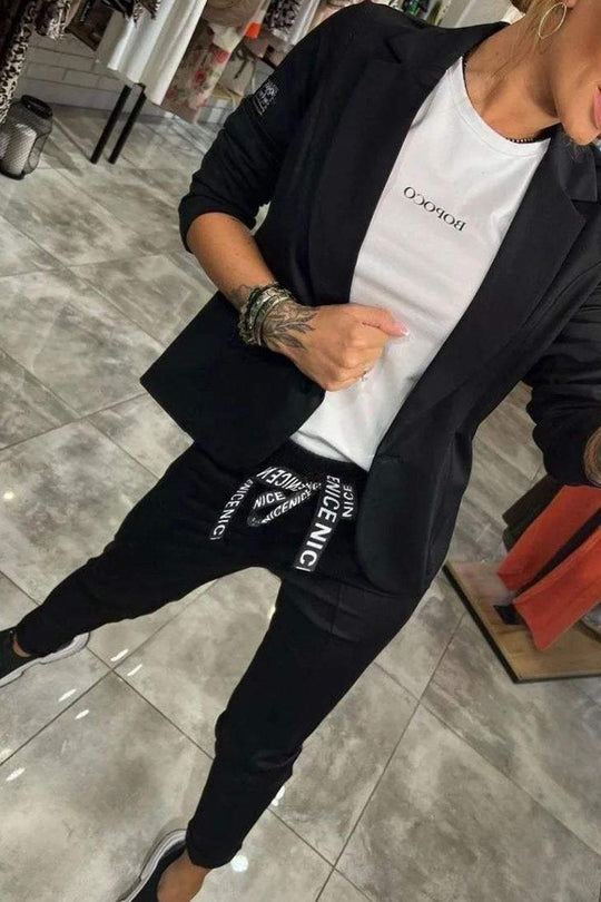 Fenna | Relaxed Solid Color Two-Piece Set for Women