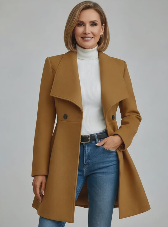 Evelyn™ | Elegant Winter Wool Coat