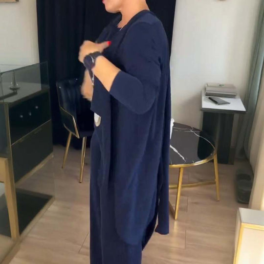 Gabriella | 3-Piece Set with Long Cardigan Elegant Comfort and Versatile Style